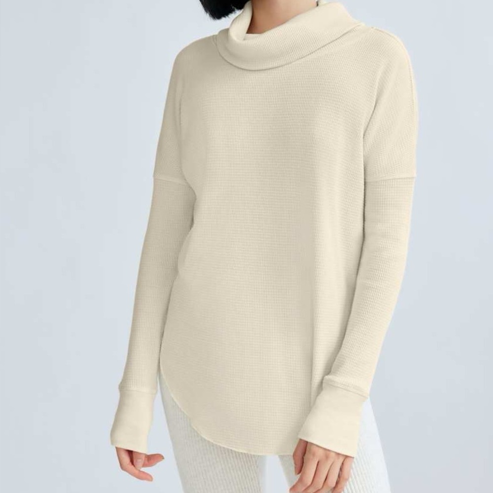 Aritzia The Group Babaton Oversized Waffle Knit Cowl Neck Sweater XS